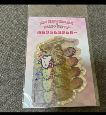 새상품 마츠켄 삼바 x 헬로키티 콜라보 호노그램 스티커 C 씰