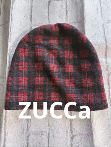 [ 시착만 한 상품 ] ZUCCa 체크 니트 모자