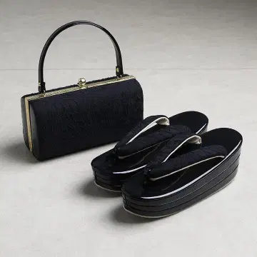 [ 새상품 ] 후리소데용 조리 백 세트 고블랑 직조 블랙 조리 24cm