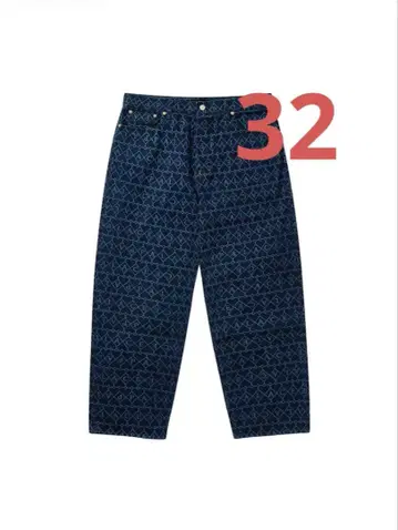 palace p90 baggy Jean indigo heart
