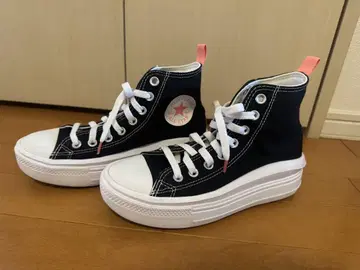 새상품급 CONVERSE ALL STAR 통굽 스니커즈 블랙 23cm