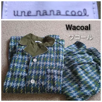 une nana cool Wacoal 하운드 투스 패턴 파자마