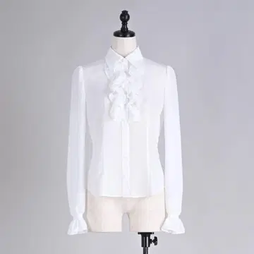 No.s Project 이차원과 운명이 교차하는 블라우스 화이트 L