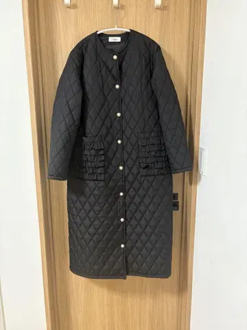 하아츄 콜라보 롱 코트 블랙 프리 사이즈