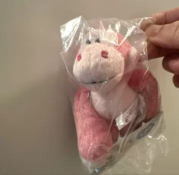 PLAZA 니키 NICI 봉제 인형 키링 핑크 고릴라 글리터 하트