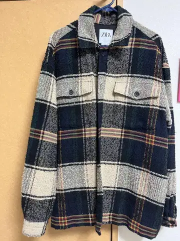 ZARA 체크 무늬 자켓 L 사이즈