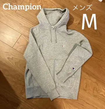 Champion 후드 부착 풀오버 후드티 남성용 M 속기모 그레이