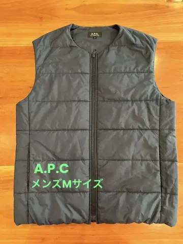 새상품급 ] A.P.C. 네이비 퀼팅 베스트 M