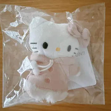 로리즈팜 키티 토이 키링 폼폼 핑크 봉제 인형 참