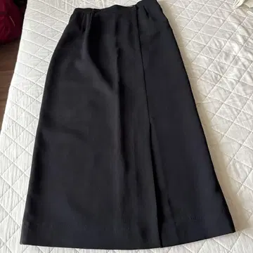 여성용 롱 스커트 앞 슬릿 총 안감 부착 9호 사이즈