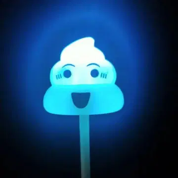 [ 새상품! ] 빛나는 막대 달린 똥군(블루) 봉투 없음