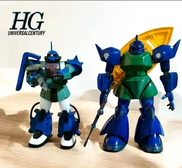 전체 페인팅 HGUC 겔구그 기동동형 자크 아나벨 가토 컬러 2체 세트