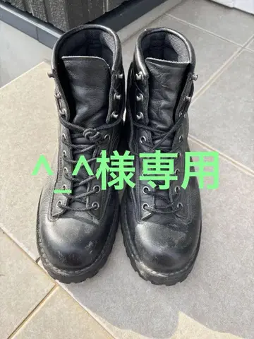 대너 하이컷 가죽 부츠 블랙