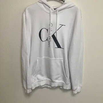 Calvin Klein 화이트 후드티 M 사이즈