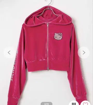 HELLO KITTY x WEGO 콜라보 벨로아 셋업