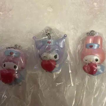 산리오 가챠가챠 간호사 스윙 마스코트 3종 세트