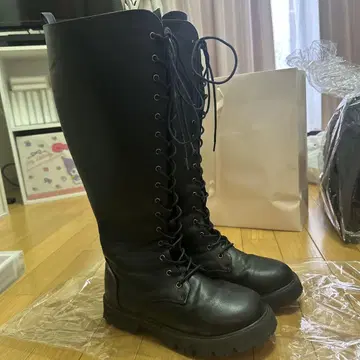 블랙 롱 부츠