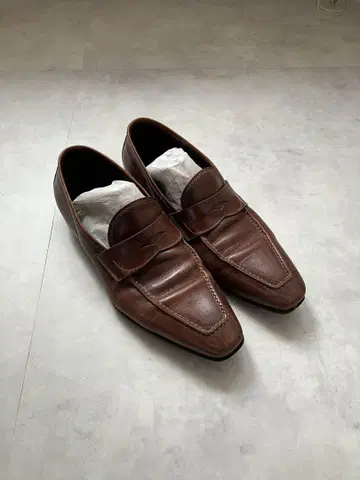 Almas 브라운 가죽 로퍼