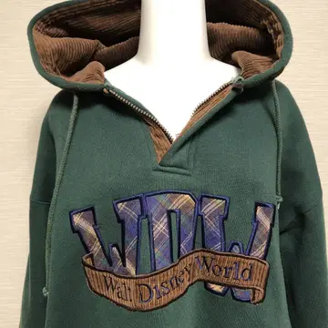 WDW 디즈니 후드티 플로리다 로고 스피릿 저지 하프 지퍼