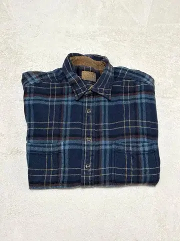 00s ST. JOHN'S BAY 두꺼운 원단 플란넬 셔츠 인도산