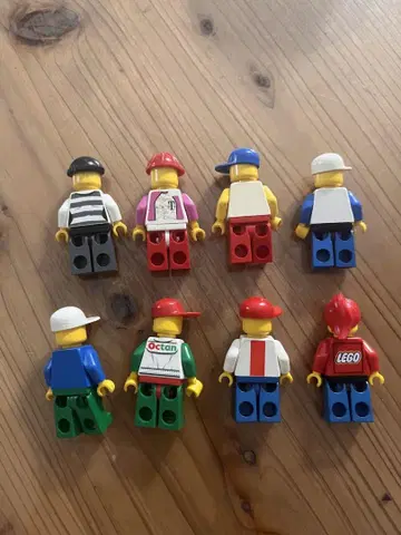 레어 LEGO 올드 미니 피규어 8체 세트 레트로