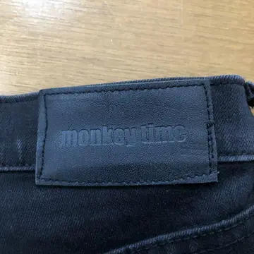monkey time 블랙 스키니 데님