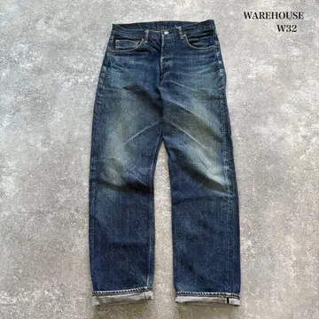 [ WAREHOUSE ] 초기 웨어하우스 적귀 데님 팬츠 청바지 W32