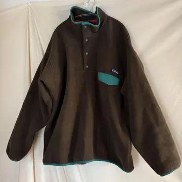 컨디션 최상 Patagonia 신틸라 스냅T 풀오버 올리브 브라운