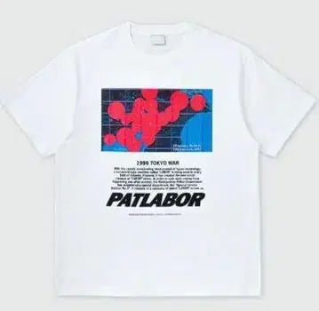 영화 기동경찰 패트레이버 PATLABOR 컬러풀 그래픽 T셔츠 L
