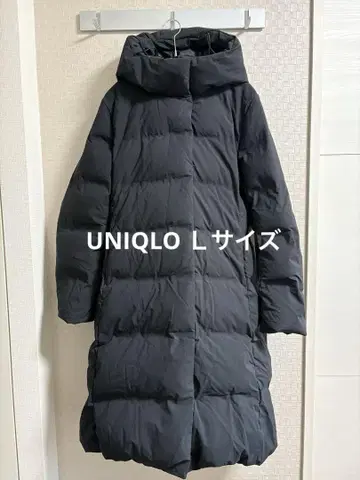 유니클로 심리스 롱 코트 블랙 L