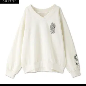 미사용 새상품 아베일 Shoko SUREVE 프린트 로고 풀오버 L