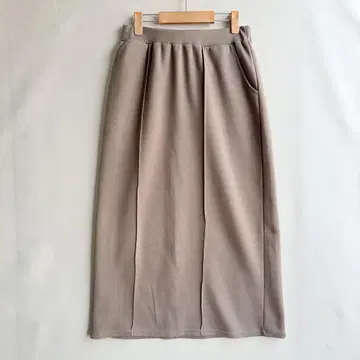새상품급 안티카 패턴 토르소 마네킹 롱 스커트 카키 스트레치
