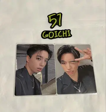 라스피 GOICHI 고이치 포토 카드 스티커 4종 세트 트레이딩 카드