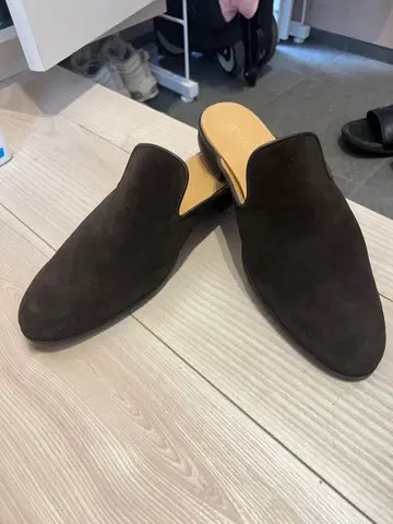 뮬 샌들 스웨이드