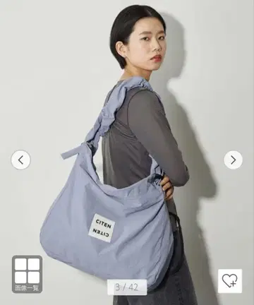 citen 새상품급 2WAY 빅 숄더백 블루