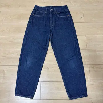 GAP 배럴 하이라이즈 블루 데님 청바지 26