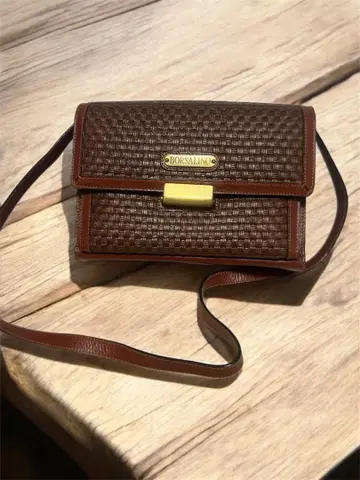 BORSALINO (볼사리노) 천연 가죽 숄더백