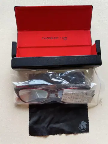 미사용 새상품 에반게리온 JINS 콜라보 안경 나기사 카오루 외 5개