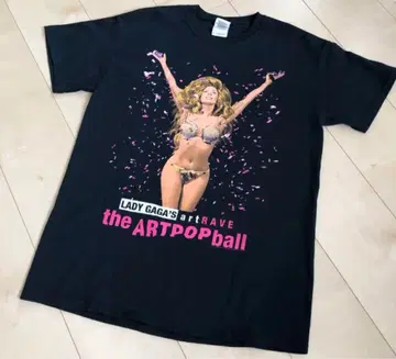 새상품급 2014's LADY GAGA 투어 T셔츠 블랙 M사이즈