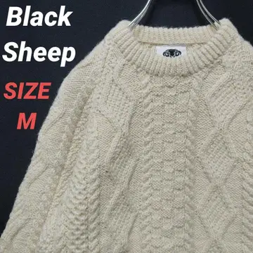 Black Sheep 블랙시프 스웨터 케이블 니트 남성용 두꺼운 원단