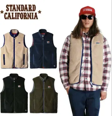 새상품급 스탠다드 캘리포니아 플리스 베스트 올리브