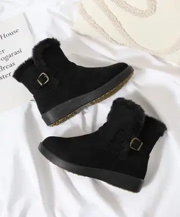 미사용 새상품 NorthDate 폭넓은 6E 퍼 부츠 23.5cm