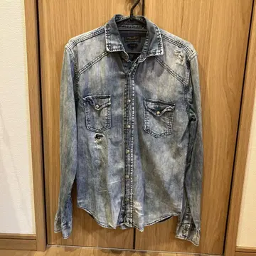 ZARA MAN 데미지 데님 셔츠
