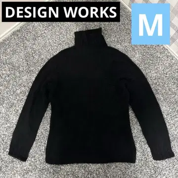 디자인 웍스 하이넥 니트 스웨터 캐시미어 일본제 48 사이즈 M