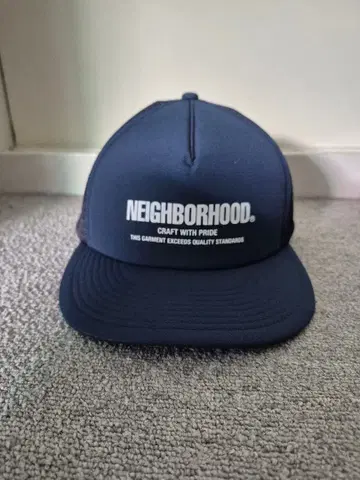 NEIGHBORHOOD 네이비 메쉬 캡 스티커 덤 포함