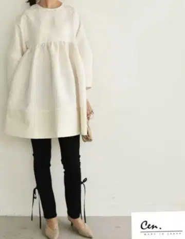 Cen. 센 자카드 튜닉 FREE 아이보리