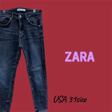 ZARA/블랙 데님/USA 31 사이즈