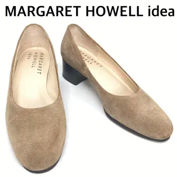 마가렛호웰 아이디어 라운드토 청키힐 스웨이드 펌프스 브라운 계열