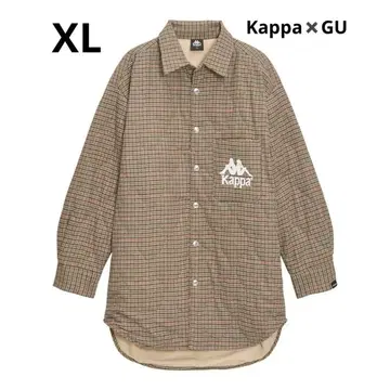 GU x kappa 콜라보 체크 셔츠 XL 사이즈 퀼팅
