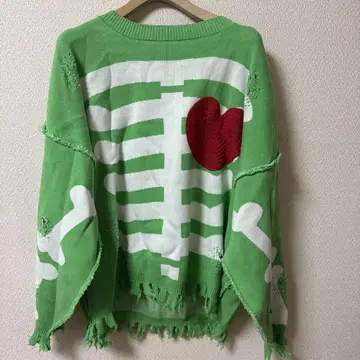 [ 디스커버드 ] BONE KNIT Green